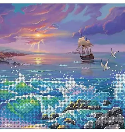Гоблен с мъниста "Морски бриз"